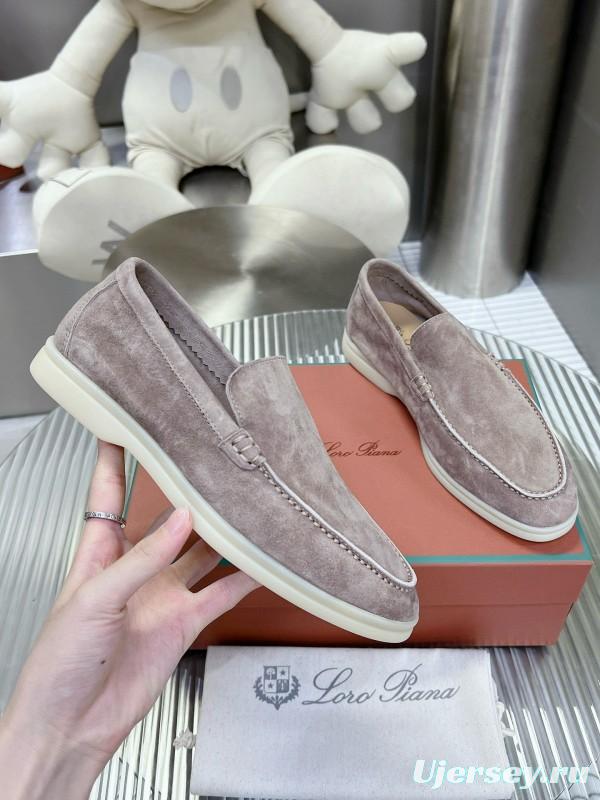 2024 Unisex LP Light Pink Suede Loafers MJ00270