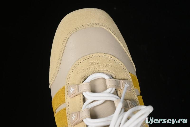 Louis Vuitton Sneakerina Round Toe Lace-Up Ballet Style Flat Training Shoes