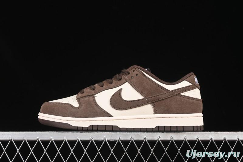 Nike SB Dunk Low White Mocha Low-Top Casual Skate Shoes - FQ8249-104
