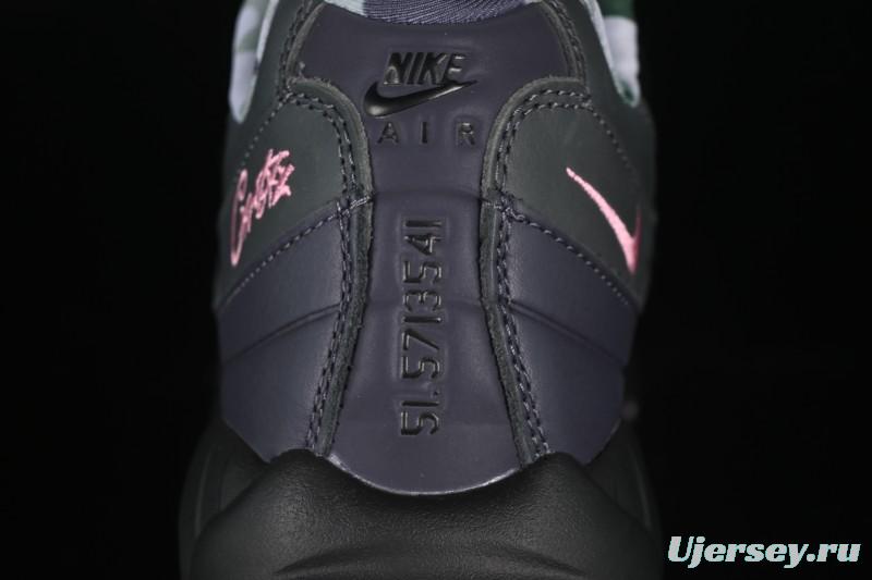 Nike Air Max 95 Retro Cushioned Running Shoes with Air-Sole Unit - FB2709-001