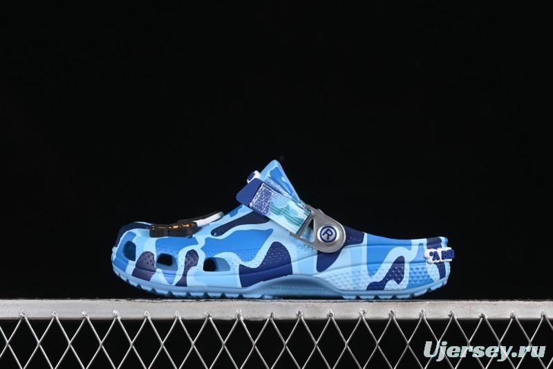 Bape x Crocs Classic Clog Camouflage Print Comfortable Versatile Clogs - B.D4