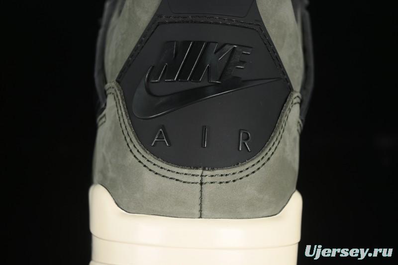 Nike Air Jordan 4 Retro OG Undefeated Collaboration Olive Green Suede - IB1519-200