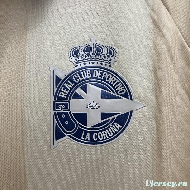 25/26 Deportivo La Coruna Gold Long Sleeve Jersey