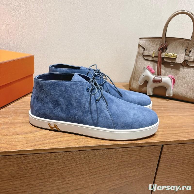 2025 Unisex H Blue Suede Boots AS00380
