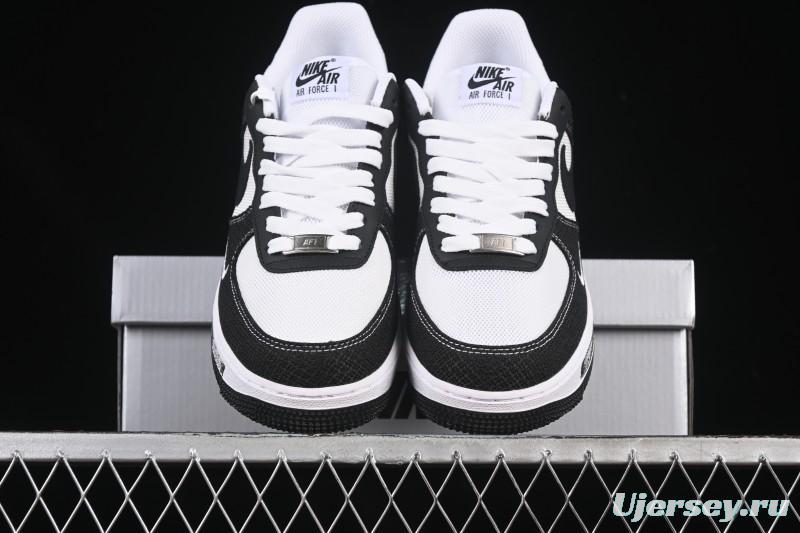 Nike Air Force 1'07 Low Custom Denim Swoosh Casual Sneakers - ZH0316-091