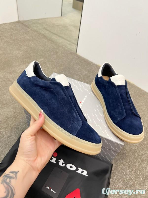 Kiton Men's Four Seasons Classic Casual Slip-On Loafer - AS00320