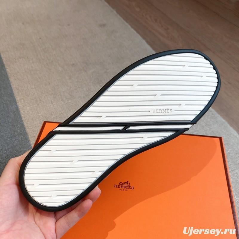 2025 Unisex H Beige Leather Sneakers AS00380