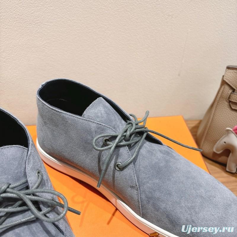 2025 Unisex H Grey Suede Boots AS00380