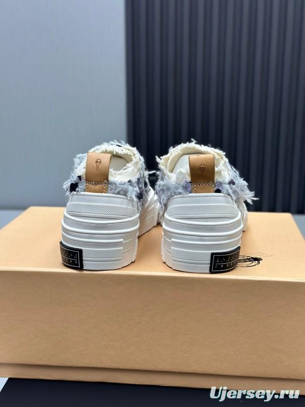 2025 Unisex XVESSEL White Canvas Plimsolls Vulcanization AS00260