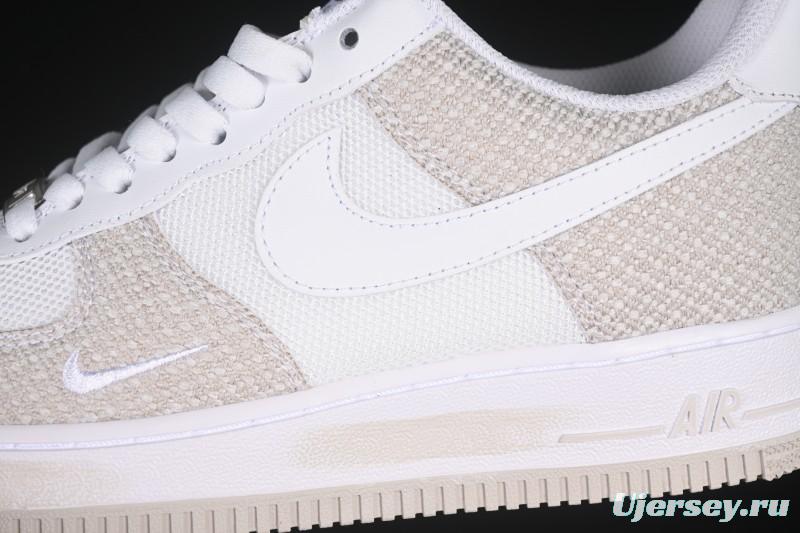 Nike Air Force 1'07 Low Denim Small Swoosh Casual Sneakers - ZH0316-092