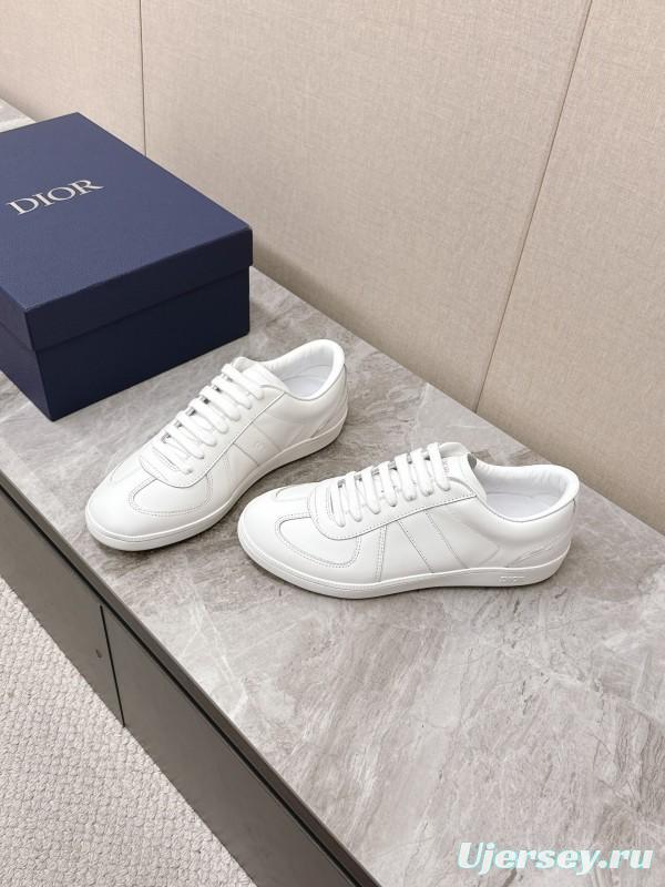 2025 Unisex Dior Black White Grey Leather Suede Sneakers Matchpoint KFY00300