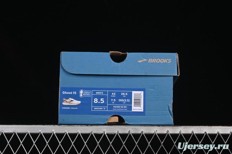 Brooks Ghost 15 Low-Cut Breathable Cushioned Support Casual Running Shoes - 1103931D161