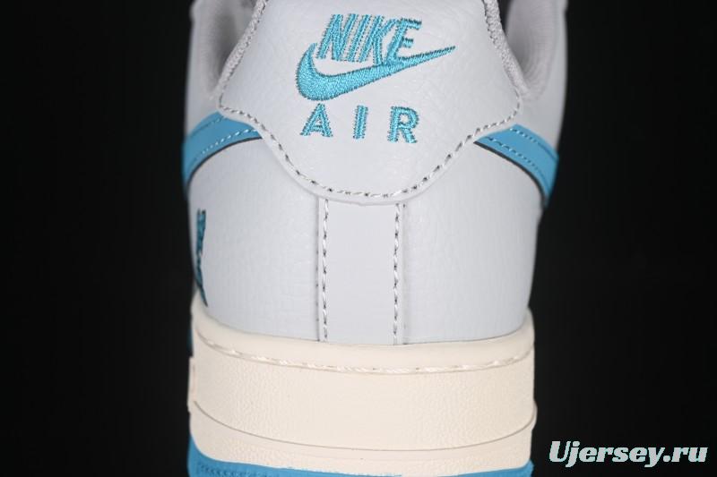Nike Air Force 1 '07 Low LV Collaboration Gray Blue Sole Casual Sneakers - JJ2508-704