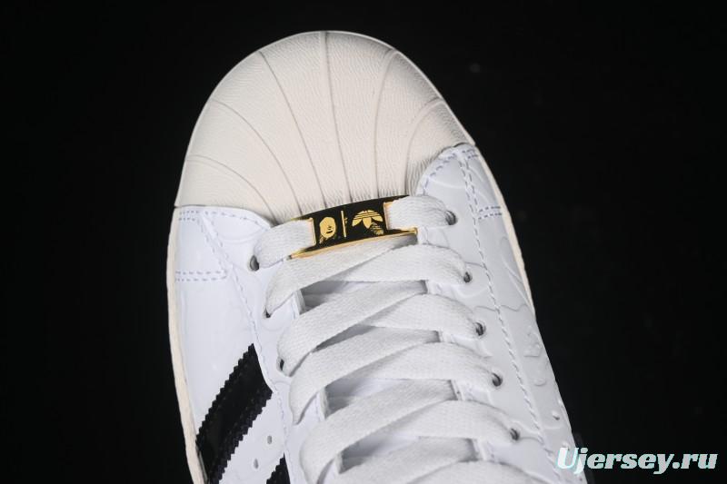 Adidas Bape Superstar Casual Sneakers with Shell Toe Design - JR2701