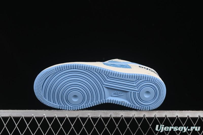 Nike Air Force 1 '07 Low Gucci Collaboration Ice Blue Low-Top Casual Sneakers - DF0188-067