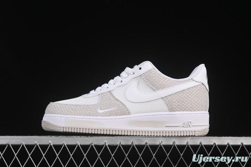 Nike Air Force 1'07 Low Denim Small Swoosh Casual Sneakers - ZH0316-092