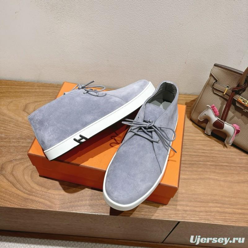 2025 Unisex H Grey Suede Classic Boots AS00380