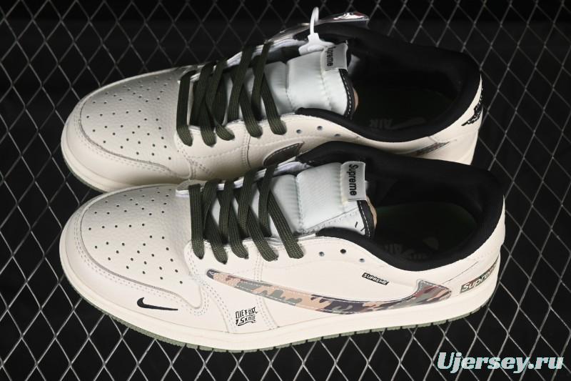 Nike Travis Scott x Fragment Design x Air Jordan 1 Low OG SP AJ1 Low Top Casual Sneakers - XS2024-046