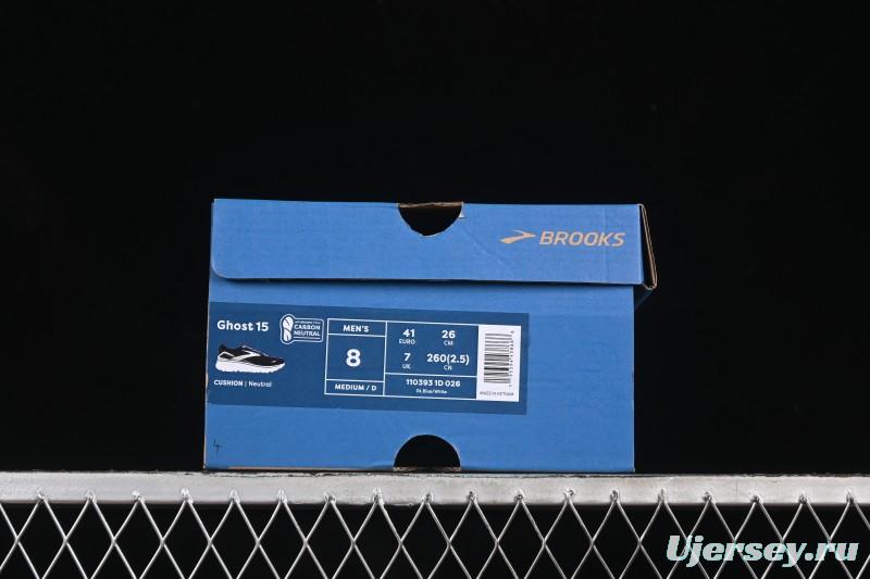 Brooks Ghost 15 Low-Cut Breathable Cushioned Support Casual Running Shoes - 1103931D026