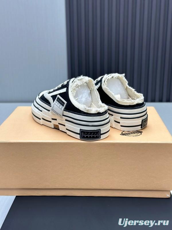 2025 Unisex XVESSEL Black White Canvas Plimsolls Vulcanized AS00240