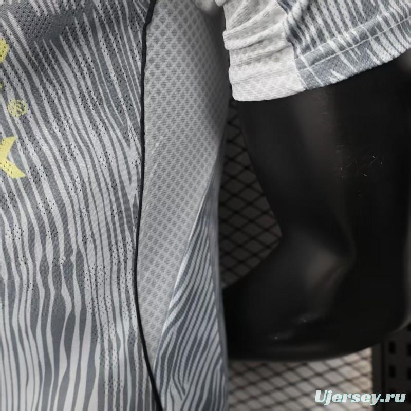 Player Version 25/26 Club America Grey with Diagonal Stripe Pattern Jersey