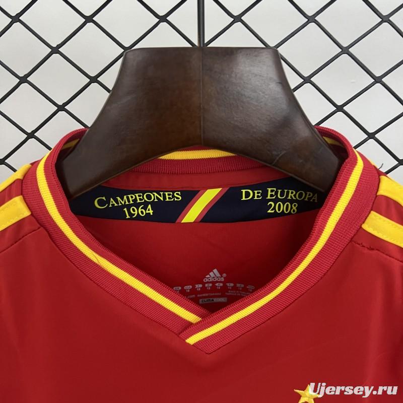 Retro 2012 Kids Spain Home Size 16-28 Jersey
