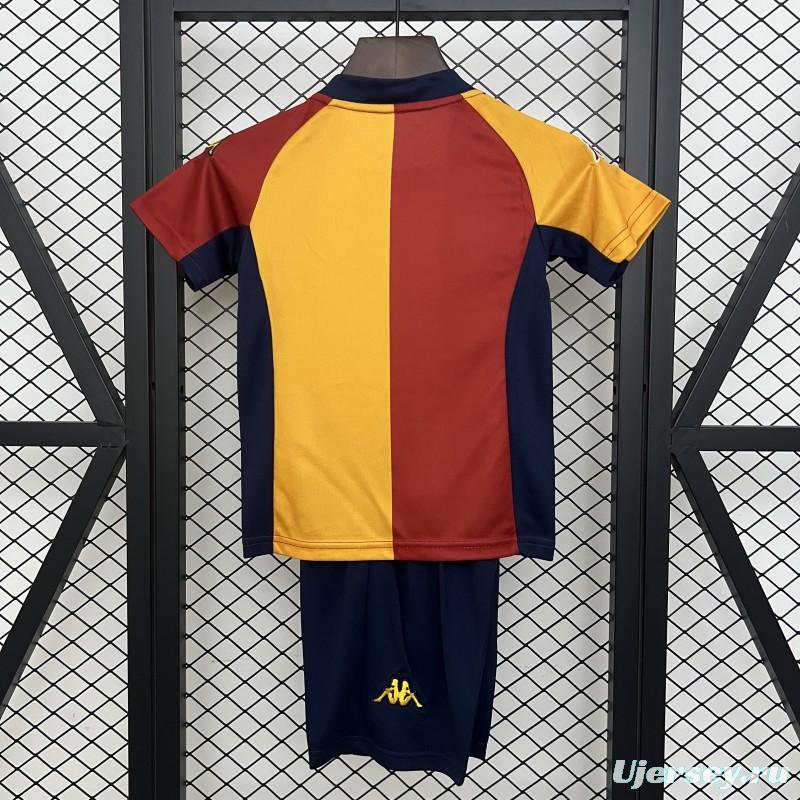 Retro 01/02 Kids Roma Home Size 16-28 Jersey