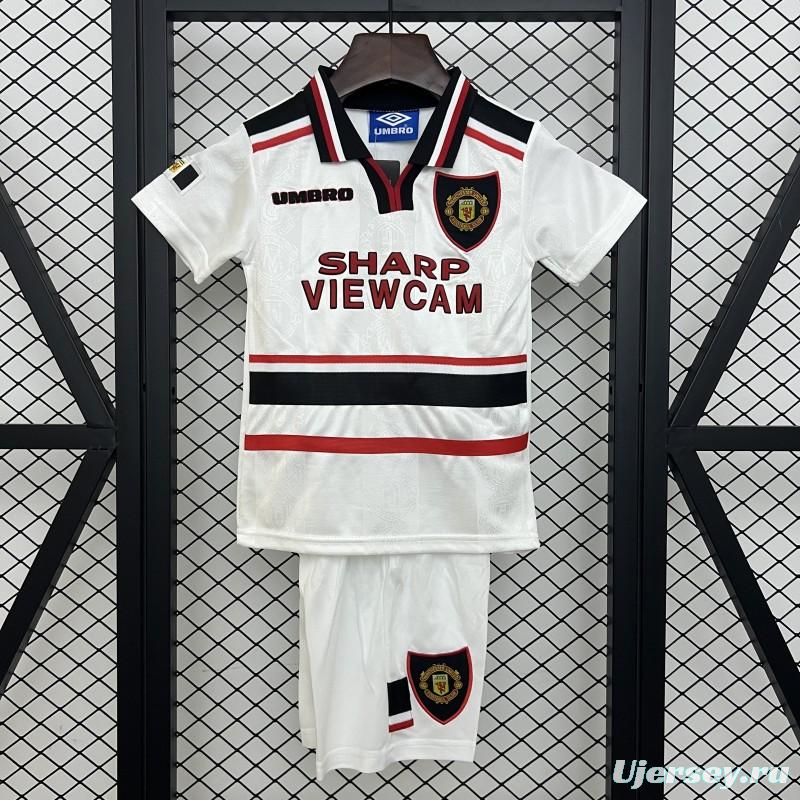 Retro 97/98 Kids Manchester United Away Size 16-28 Jersey