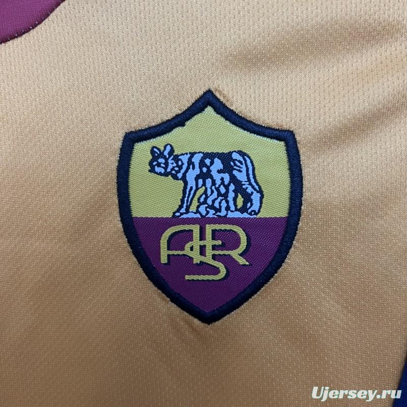 Retro 01/02 Kids Roma Home Size 16-28 Jersey