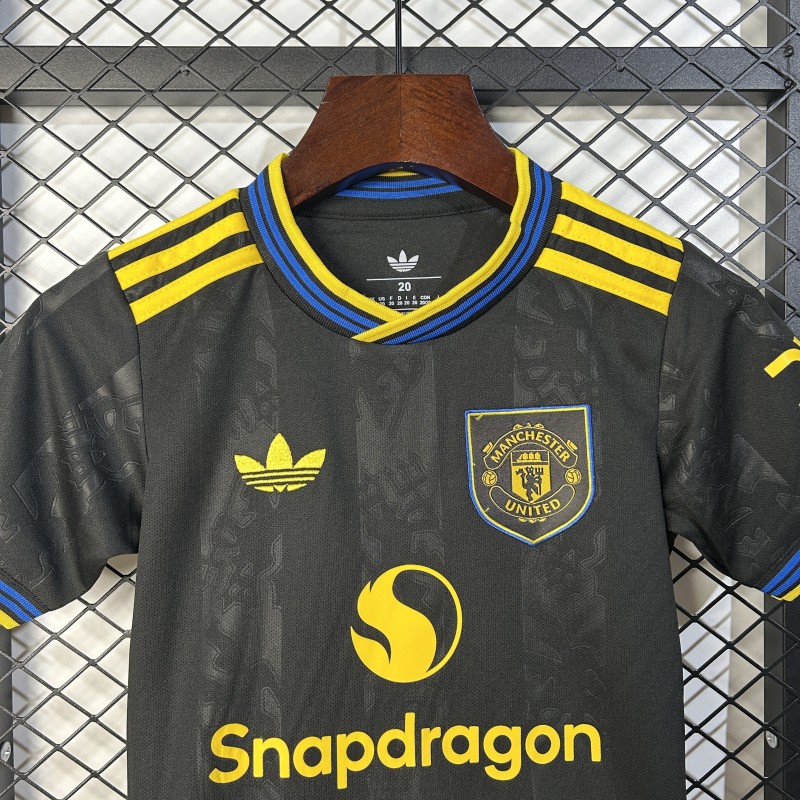 25/26 Kids Manchester United THIRD Size 16-28 Jersey