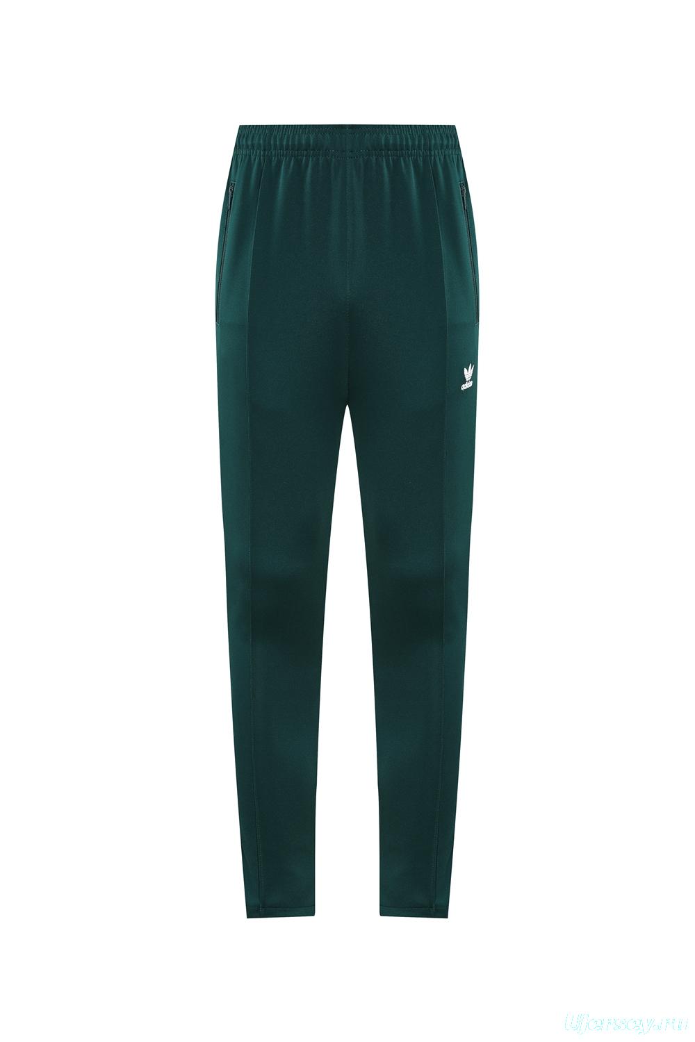 2025 Adidas Original Green Full Hoodie Zipper Jacket +Long Pants