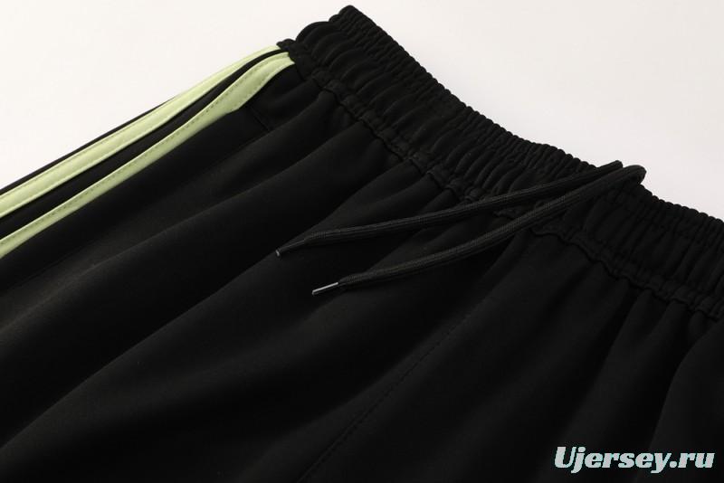 2025 Adidas Light Green/Black Full Zipper Jacket +Long Pants