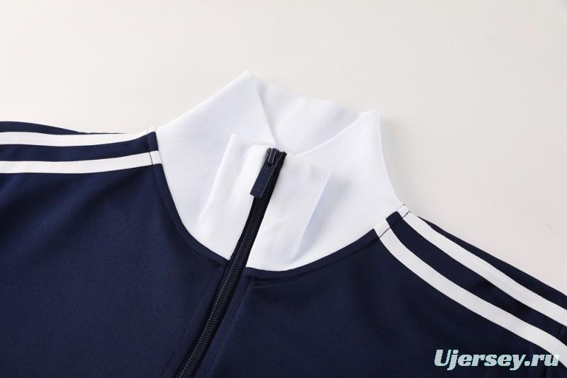 2025 Adidas Original Navy Full Hoodie Zipper Jacket +Long Pants