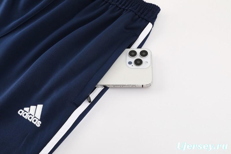 25/26 Real Madrid Navy/White Full Zipper Jacket +Long Pants