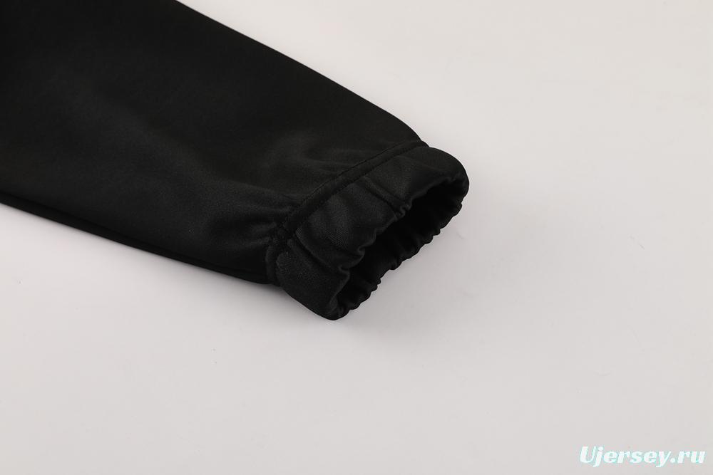 25/26 AC Milan Black/Red Full Zipper Jacket +Long Pants