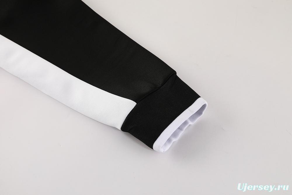 2025 Nike Grey/Black Full Hoodie Zipper Jacket +Long Pants