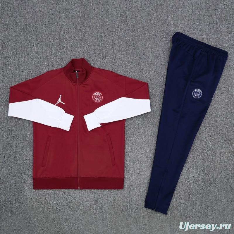 25/26 PSG Red Full Zipper Jacket +Long Pants