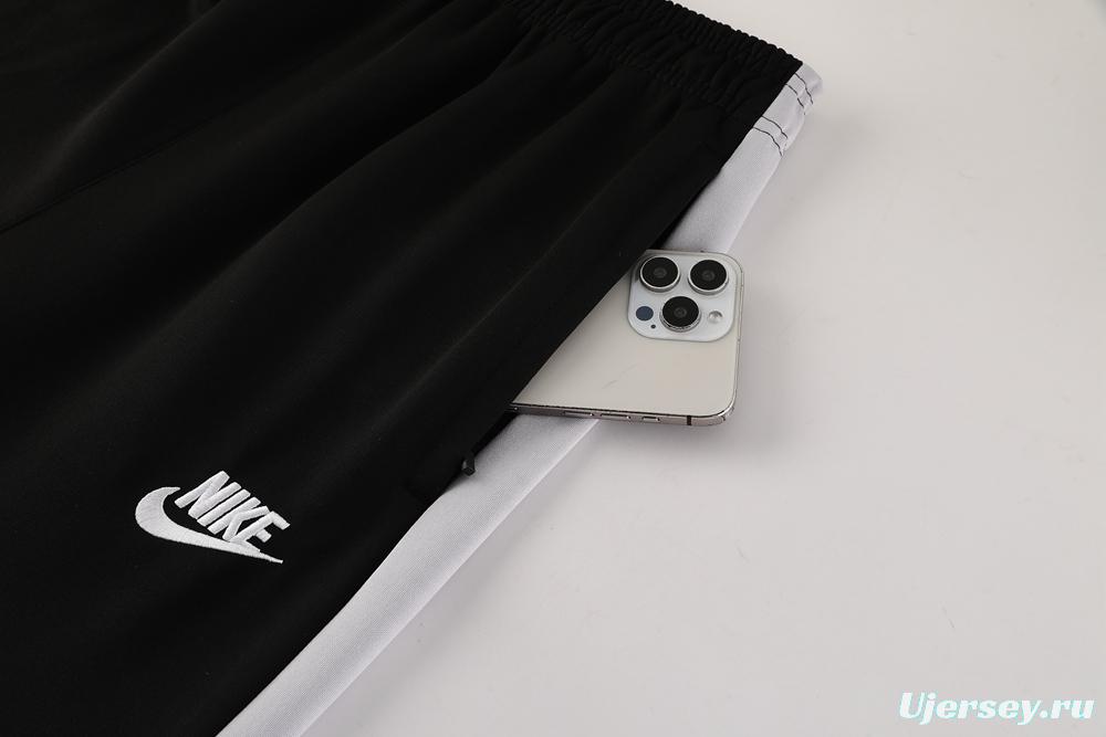 2025 Nike Grey/Black Full Hoodie Zipper Jacket +Long Pants
