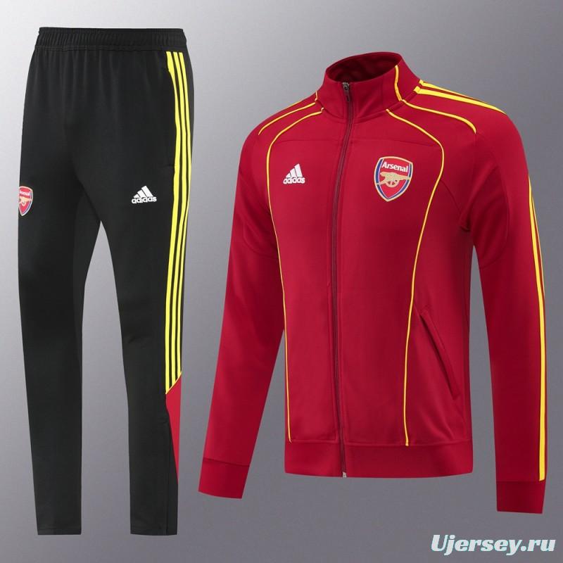 25/26 Arsenal Red Full Zipper Jacket +Long Pants