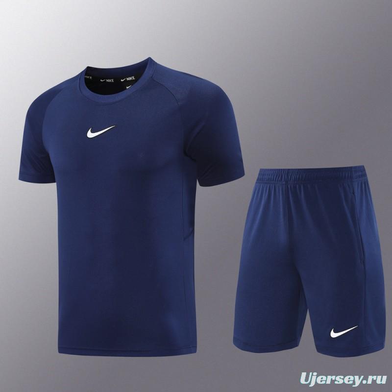 25/26 Nike Navy Short Sleeve Jersey+Shorts