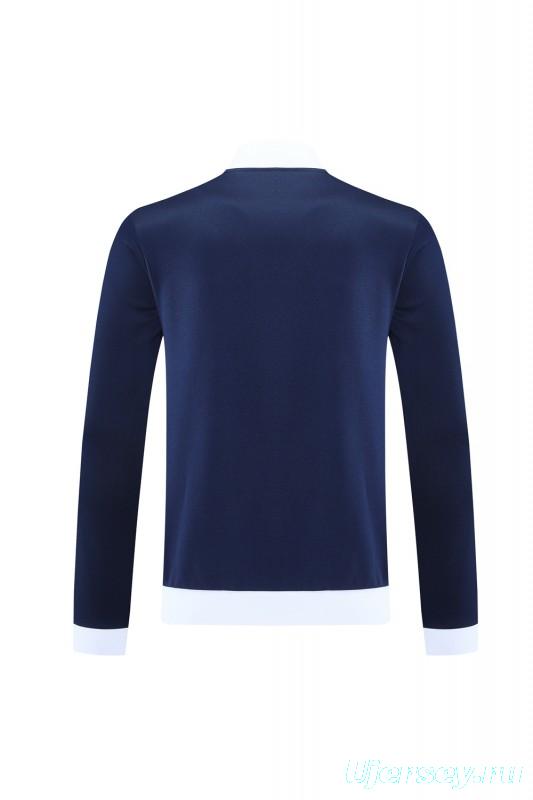 2025 Adidas Original Navy Full Hoodie Zipper Jacket +Long Pants