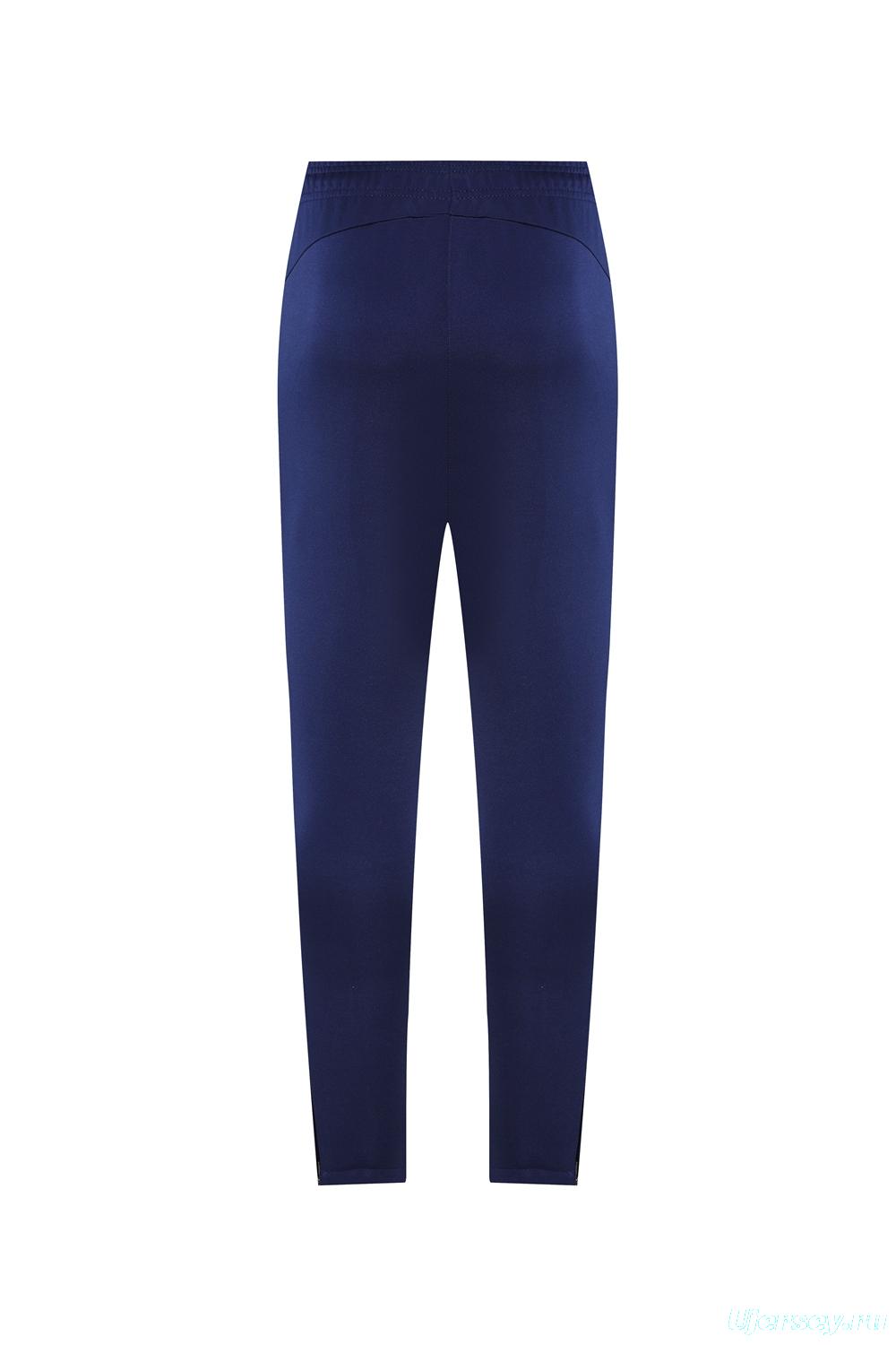 25/26 Barcelona Navy/Orange Full Zipper Jacket +Long Pants