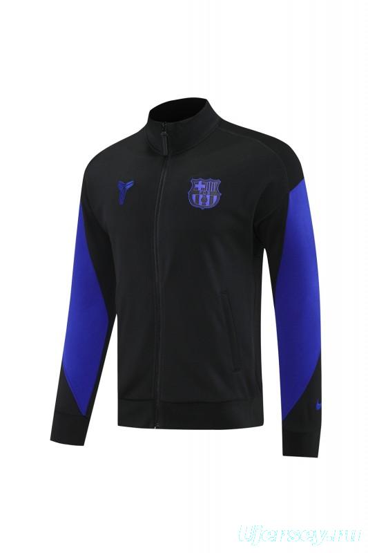 25/26 Barcelona Black/Blue Full Zipper Jacket +Long Pants