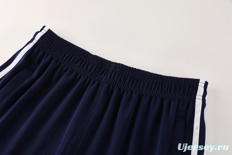 2025 Adidas Originals Long Sleeve T-Shirt Collection - Navy/White/Black with 3-Stripes