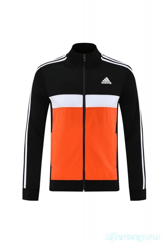 2025 Adidas Orange/Black Full Zipper Jacket +Long Pants