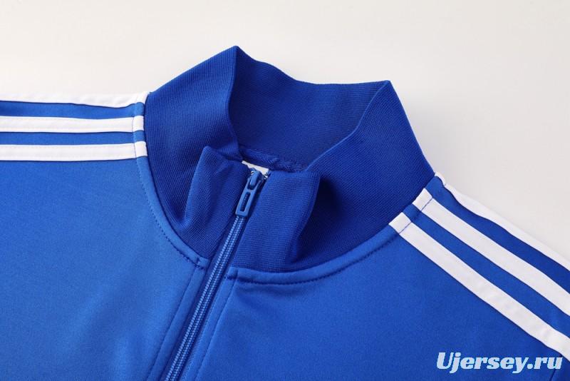 2025 Adidas Blue/Navy Full Zipper Jacket +Long Pants