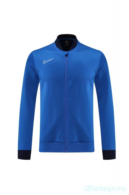 2025 Nike Blue Full Hoodie Zipper Jacket +Long Pants