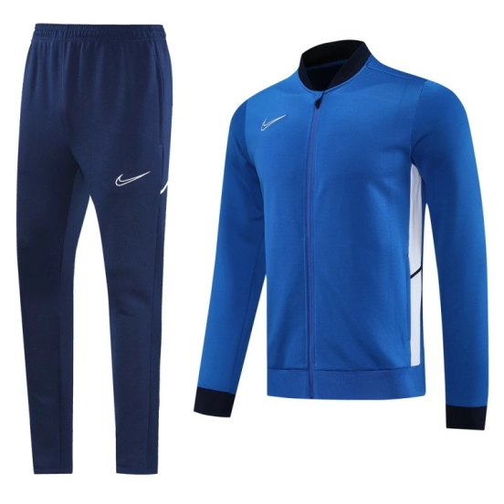 2025 Nike Blue Full Hoodie Zipper Jacket +Long Pants