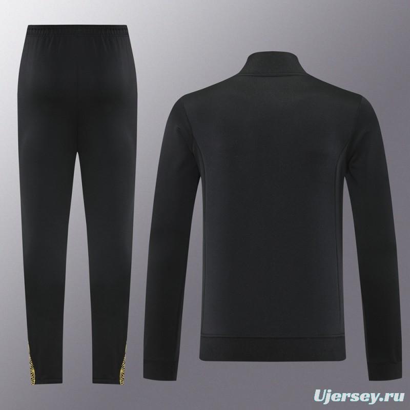 2025 Adidas Black Full Hoodie Zipper Jacket +Long Pants