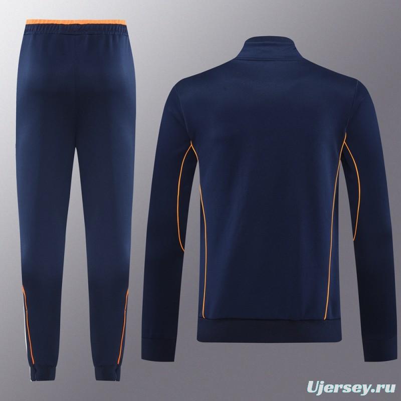 25/26 Real Madrid Navy Full Zipper Jacket +Long Pants
